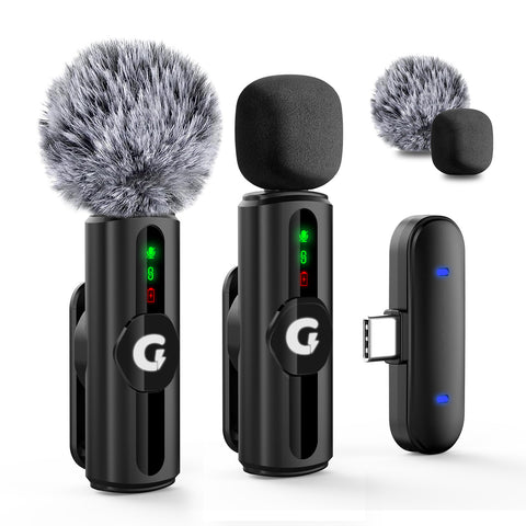 【New In】S12 GRENARO Wireless Mic for YouTube Wireless, 3-Level Noise Reduction Mode, Reverberation Function, One-button Mute, Single Microphone