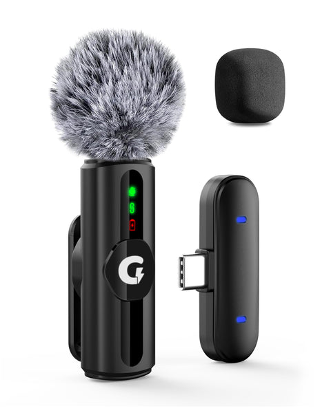 【New In】S12 GRENARO Wireless Mic for YouTube Wireless, 3-Level Noise Reduction Mode, Reverberation Function, One-button Mute, Single Microphone