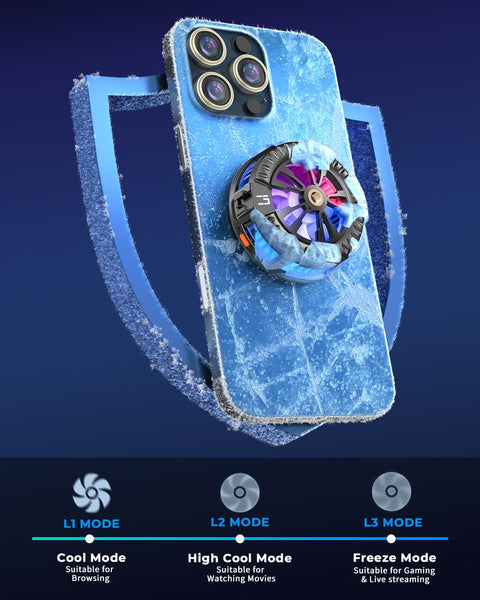 GRENARO Magnetic Phone Cooler for Gaming, Mobile Cooler with Enhanced Refrigeration Chip, Perfect for Gaming, Long Filming Sessions, and Live Streaming