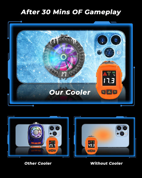 GRENARO Magnetic Phone Cooler for Gaming, Mobile Cooler with Enhanced Refrigeration Chip, Perfect for Gaming, Long Filming Sessions, and Live Streaming