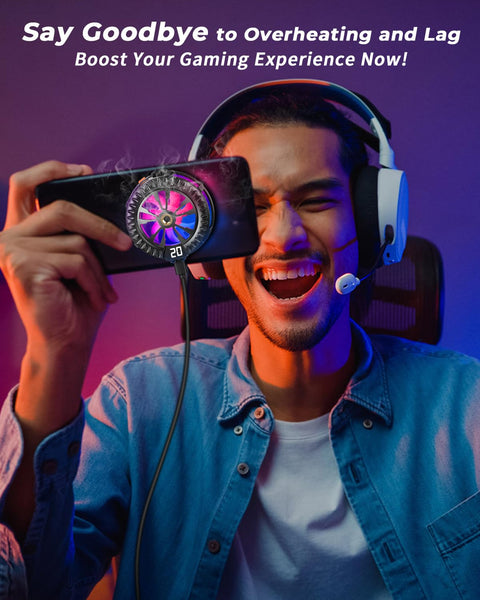 GRENARO Magnetic Phone Cooler for Gaming, Mobile Cooler with Enhanced Refrigeration Chip, Perfect for Gaming, Long Filming Sessions, and Live Streaming